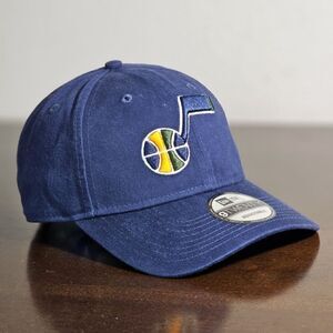 Utah Jazz New Era Dad Hat Cap NBA 9Twenty 920 Adjustable Navy Blue Embroidered